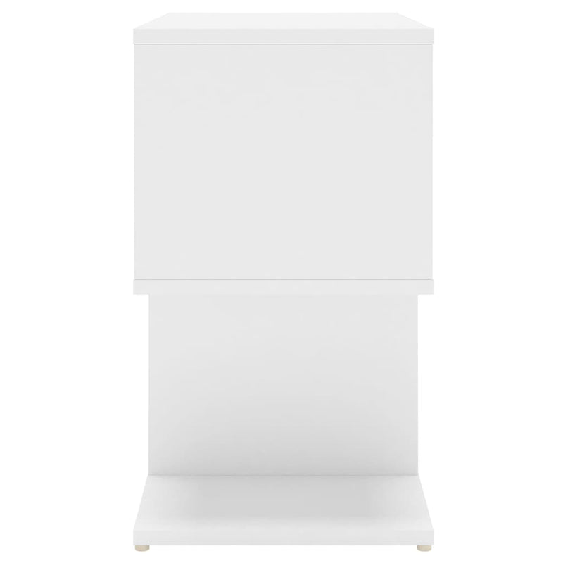vidaXL 2 db fehér szerelt fa éjjeliszekrény 50 x 30 x 51,5 cm