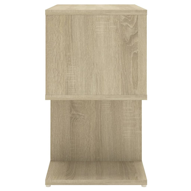 vidaXL 2 db sonoma tölgy színű szerelt fa éjjeliszekrény 50x30x51,5 cm