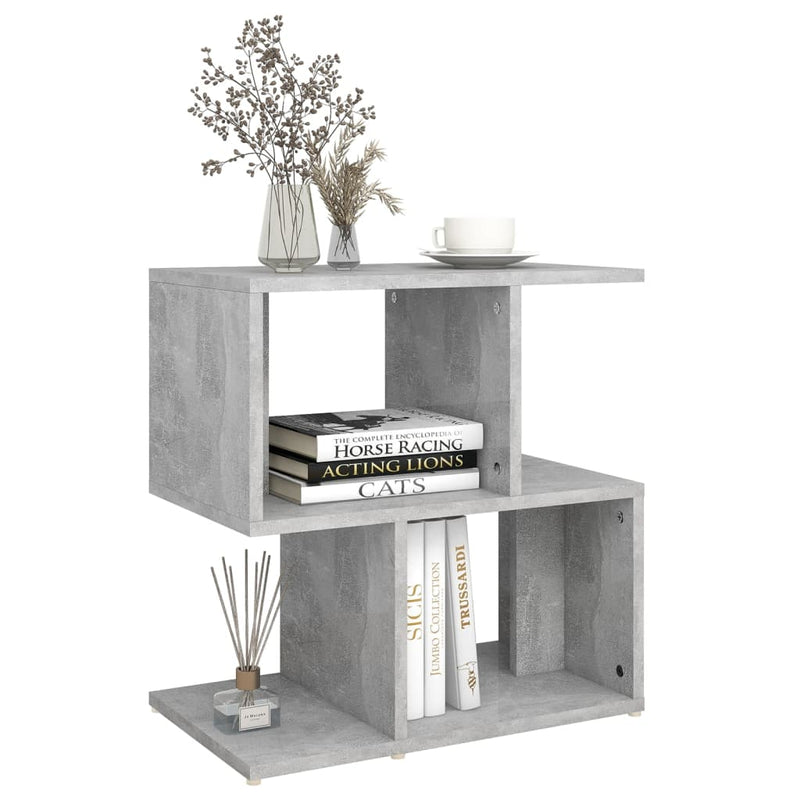 vidaXL 2 db betonszürke szerelt fa éjjeliszekrény 50 x 30 x 51,5 cm