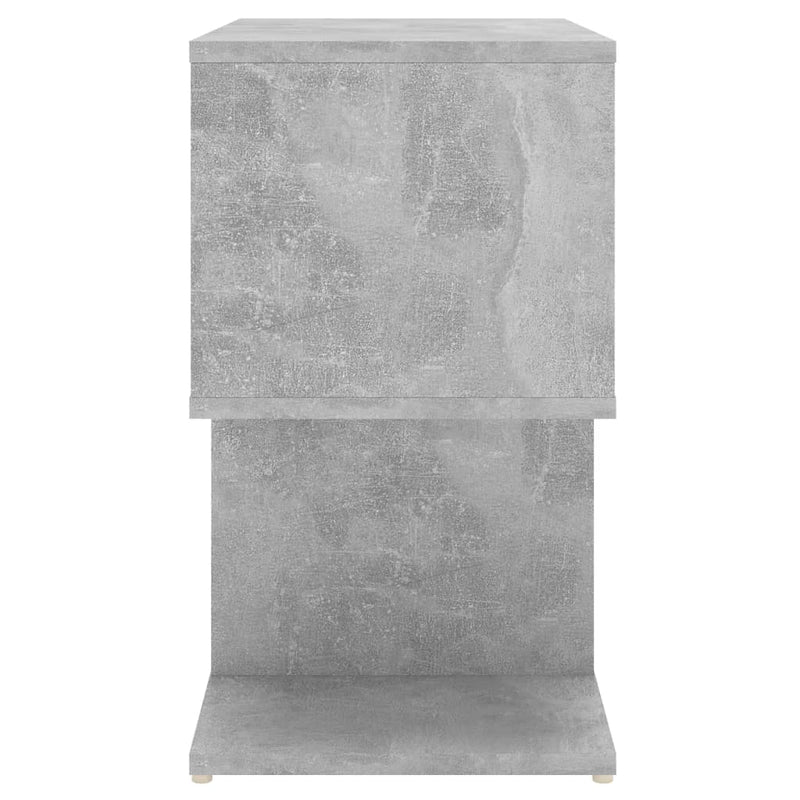 vidaXL 2 db betonszürke szerelt fa éjjeliszekrény 50 x 30 x 51,5 cm