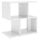 vidaXL magasfényű fehér szerelt fa éjjeliszekrény 50 x 30 x 51,5 cm