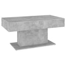 vidaXL betonszürke szerelt fa dohányzóasztal 96 x 50 x 45 cm