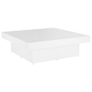 vidaXL fehér szerelt fa dohányzóasztal 90 x 90 x 28 cm