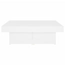 vidaXL fehér szerelt fa dohányzóasztal 90 x 90 x 28 cm