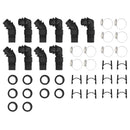 vidaXL 5 db HDPE és alumínium napelemes medencefűtő 75 x 75 x 36 cm