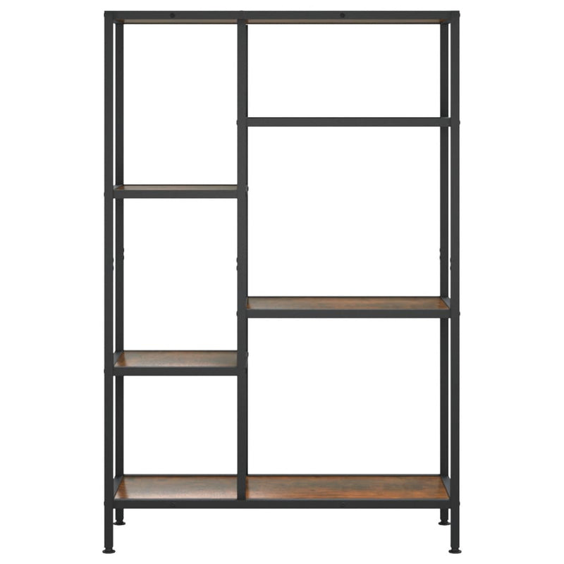 vidaXL acél és szerelt fa könyvespolc 80 x 30 x 120 cm