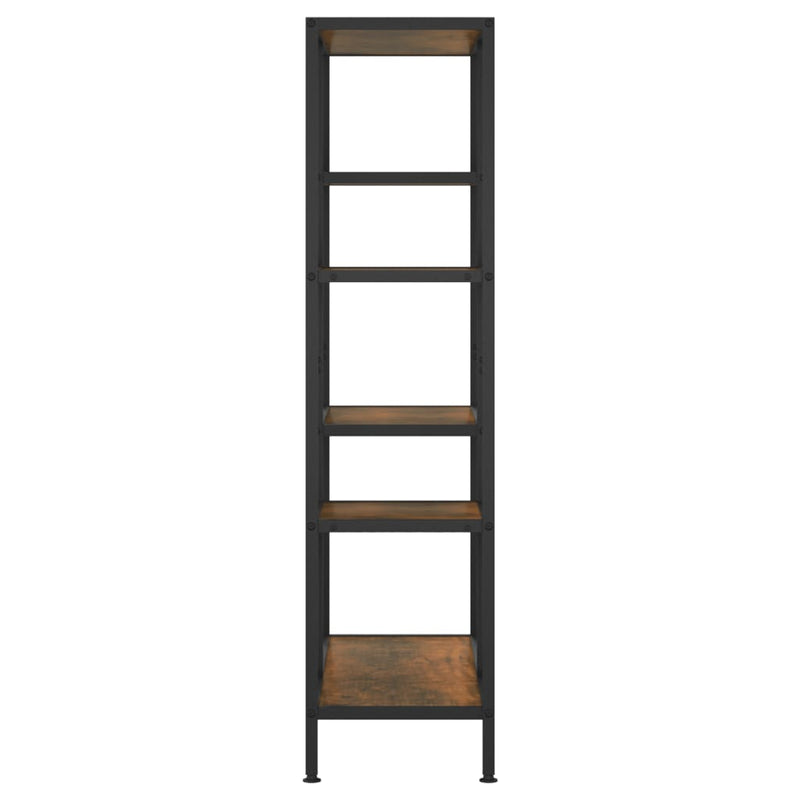 vidaXL acél és szerelt fa könyvespolc 80 x 30 x 120 cm