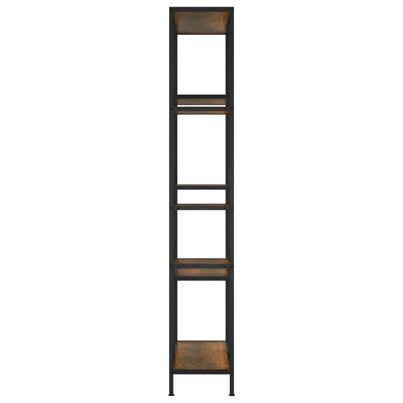 vidaXL acél és szerelt fa könyvespolc 80x30x180 cm