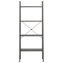 vidaXL 4 szintes fekete állópolc 56 x 35 x 140 cm