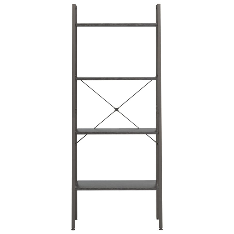 vidaXL 4 szintes fekete állópolc 56 x 35 x 140 cm