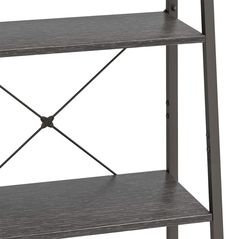 vidaXL 4 szintes fekete állópolc 56 x 35 x 140 cm