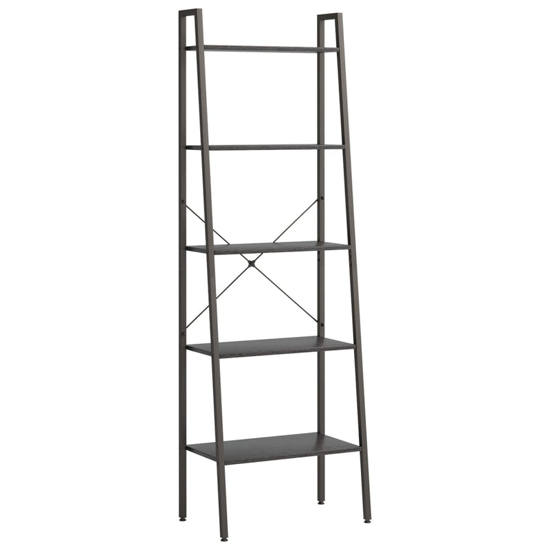 vidaXL 5 szintes fekete állópolc 56 x 35 x 174 cm