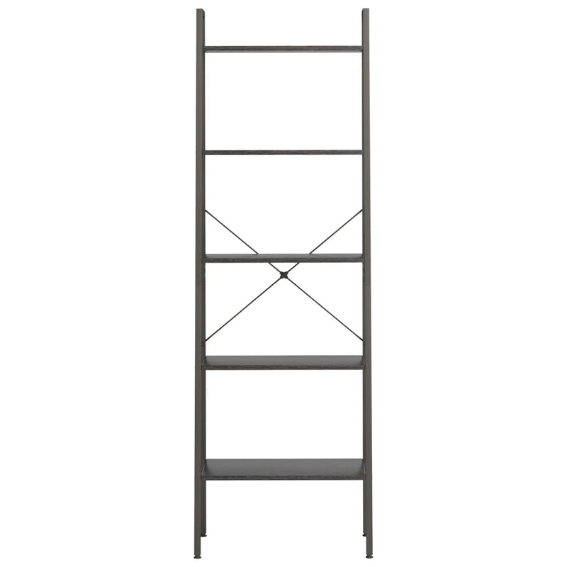 vidaXL 5 szintes fekete állópolc 56 x 35 x 174 cm