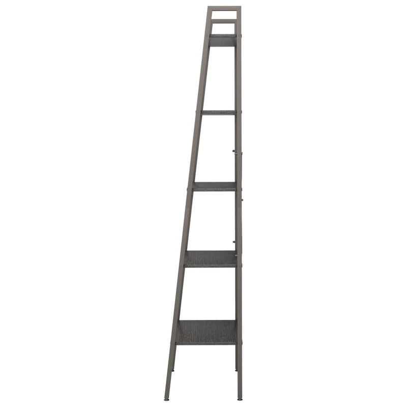 vidaXL 5 szintes fekete állópolc 56 x 35 x 174 cm