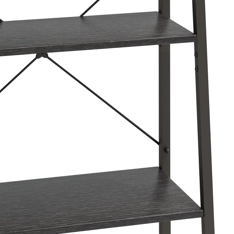vidaXL 5 szintes fekete állópolc 56 x 35 x 174 cm
