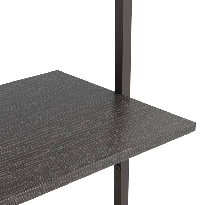 vidaXL 3 szintes fekete létrapolc 64 x 35 x 120,5 cm
