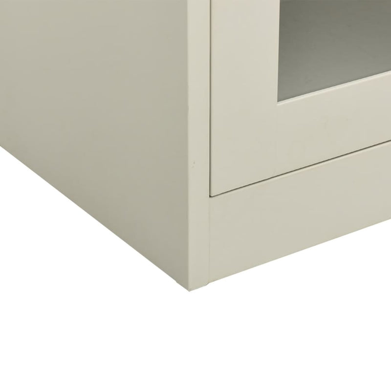 vidaXL világosszürke acél irodai szekrény 90 x 40 x 105 cm