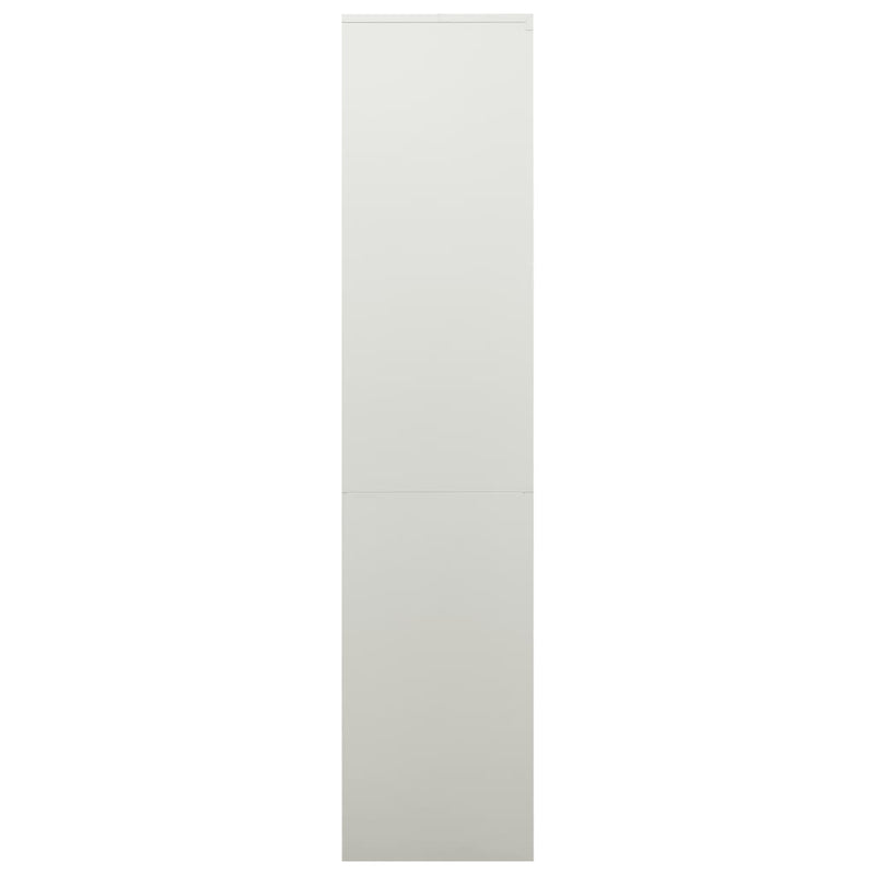 vidaXL világosszürke acél irodai szekrény 90 x 40 x 180 cm