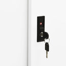 vidaXL fehér acél tolóajtós irodai szekrény 90 x 40 x 90 cm