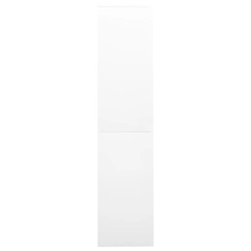 vidaXL fehér acél tolóajtós irodai szekrény 90 x 40 x 180 cm