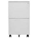 vidaXL világosszürke acél mobil iratszekrény 39 x 45 x 67 cm