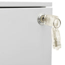 vidaXL világosszürke acél mobil iratszekrény 39 x 45 x 67 cm