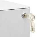 vidaXL világosszürke acél mobil iratszekrény 30 x 45 x 59 cm