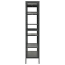 vidaXL antracitszürke acél és edzett üveg vitrin 90 x 40 x 180 cm