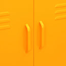 vidaXL mustársárga acél tárolószekrény 80 x 35 x 101,5 cm