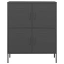 vidaXL antracitszürke acél tárolószekrény 80 x 35 x 101,5 cm