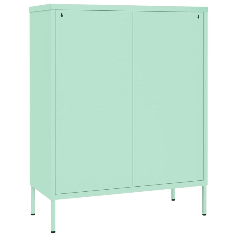 vidaXL mentazöld acél fiókos szekrény 80 x 35 x 101,5 cm