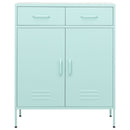 vidaXL mentazöld acél tárolószekrény 80 x 35 x 101,5 cm