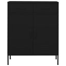 vidaXL fekete acél tárolószekrény 80 x 35 x 101,5 cm