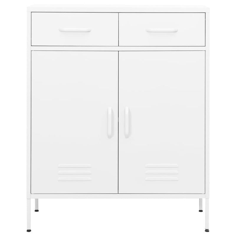 vidaXL fehér acél tárolószekrény 80 x 35 x 101,5 cm