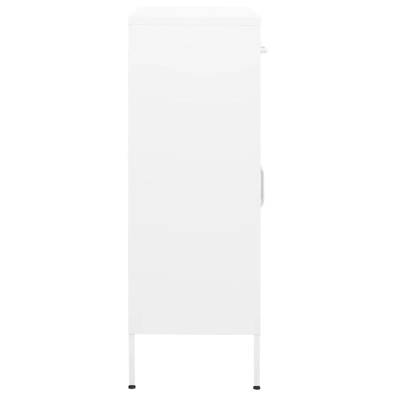 vidaXL fehér acél tárolószekrény 80 x 35 x 101,5 cm