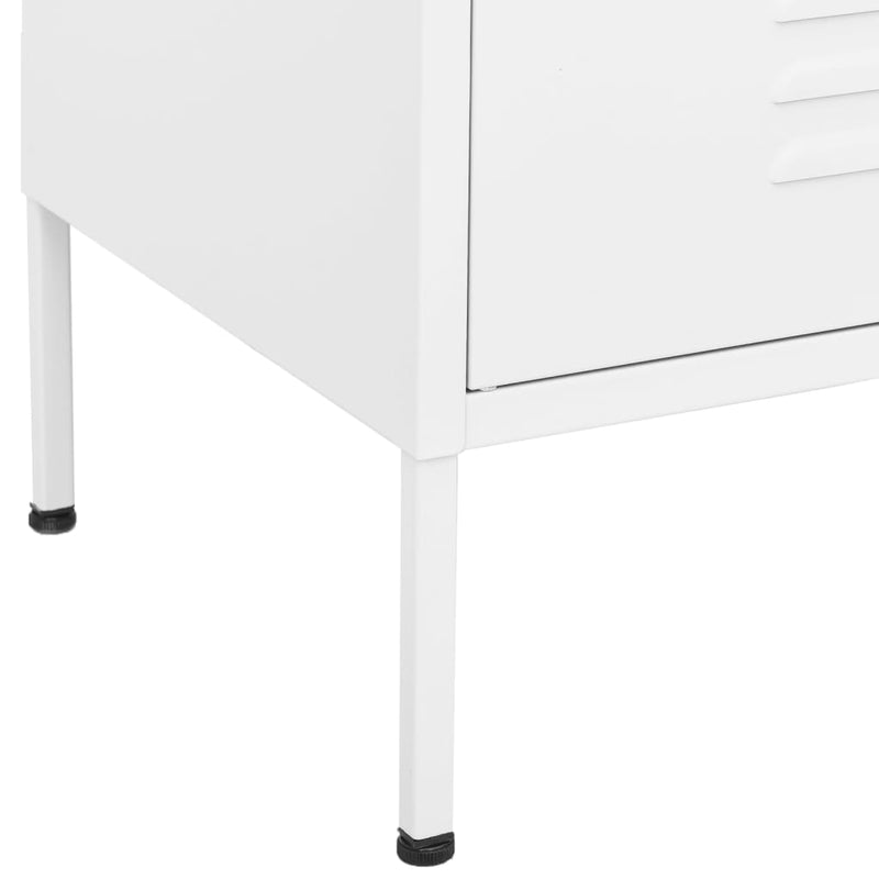 vidaXL fehér acél tárolószekrény 80 x 35 x 101,5 cm