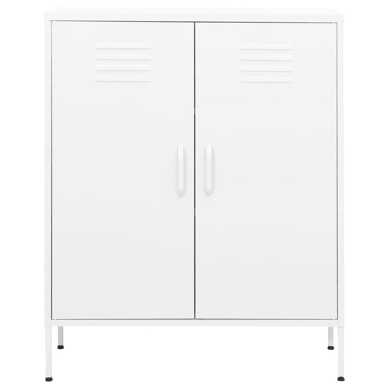 vidaXL fehér acél tárolószekrény 80 x 35 x 101,5 cm
