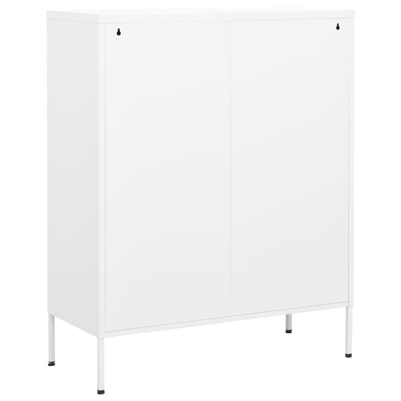 vidaXL fehér acél tárolószekrény 80 x 35 x 101,5 cm