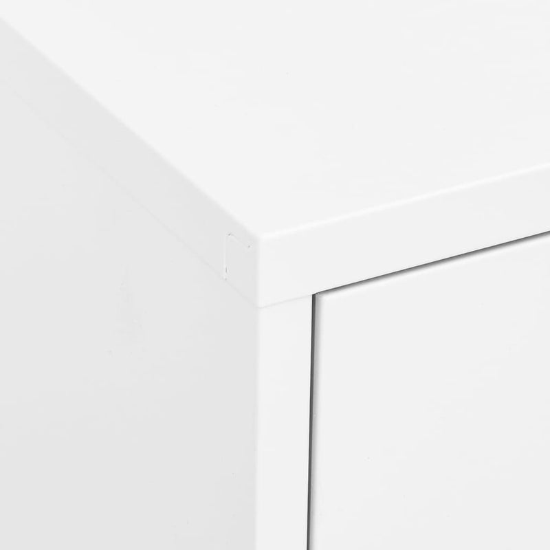 vidaXL fehér acél tárolószekrény 80 x 35 x 101,5 cm