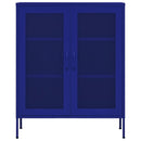 vidaXL tengerészkék acél tárolószekrény 80 x 35 x 101,5 cm