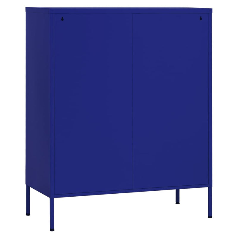 vidaXL tengerészkék acél tárolószekrény 80 x 35 x 101,5 cm