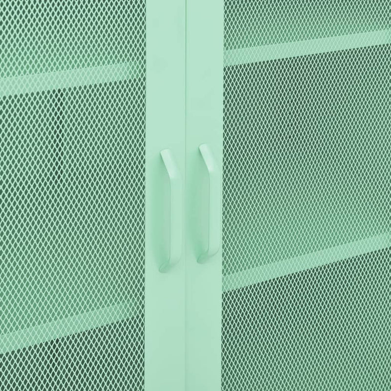 vidaXL mentazöld acél tárolószekrény 80 x 35 x 101,5 cm