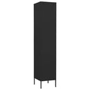 vidaXL fekete acél zárható szekrény 35 x 46 x 180 cm
