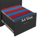 vidaXL antracitszürke acél irattartó szekrény 46 x 62 x 133 cm