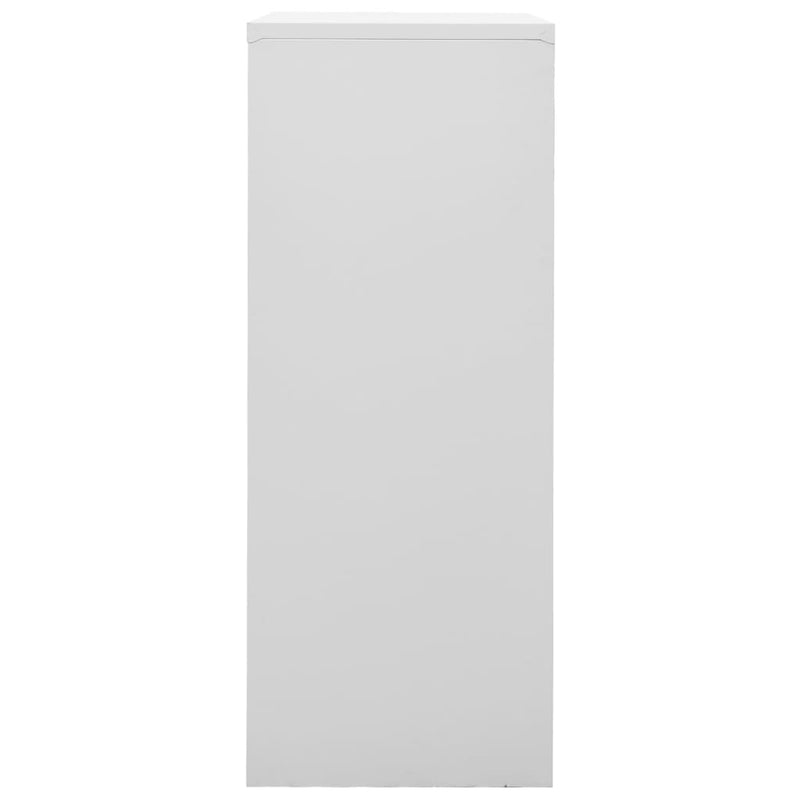 vidaXL világosszürke acél irodai szekrény 90 x 40 x 102 cm