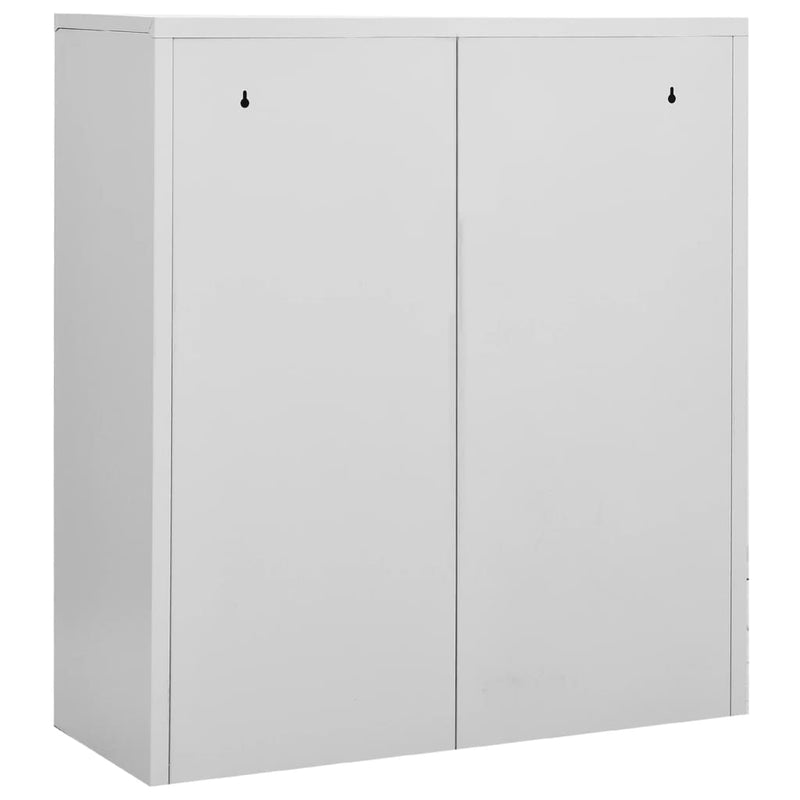 vidaXL világosszürke acél irodai szekrény 90 x 40 x 102 cm