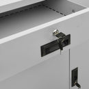 vidaXL világosszürke acél irodai szekrény 90 x 40 x 102 cm