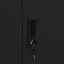 vidaXL fekete acél irodai szekrény 90 x 40 x 102 cm