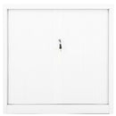 vidaXL fehér acél tolóajtós szekrény 90 x 40 x 90 cm