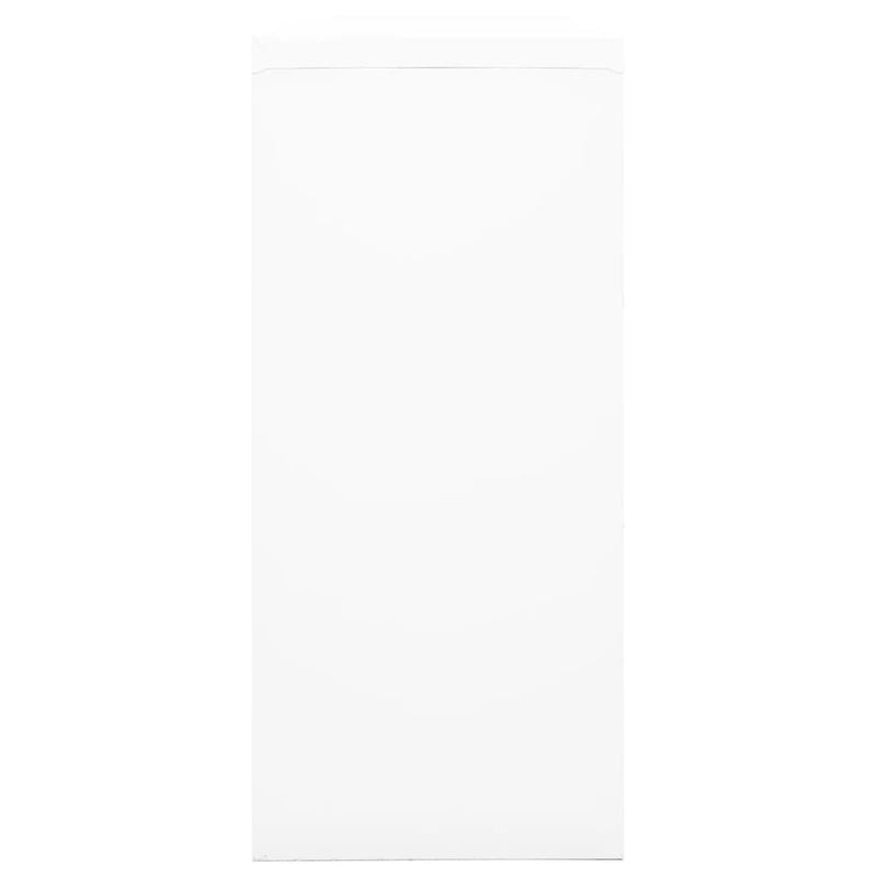 vidaXL fehér acél tolóajtós szekrény 90 x 40 x 90 cm